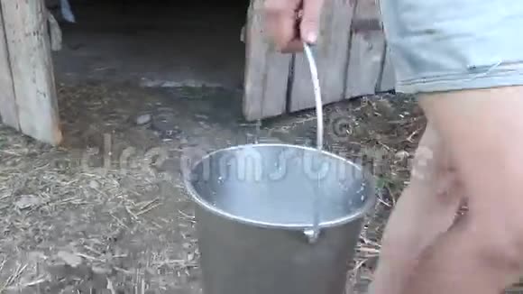 牛奶桶里的牛奶视频的预览图