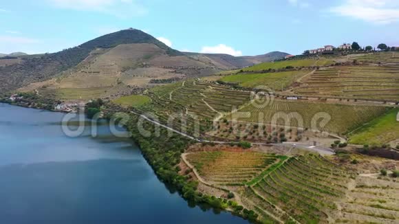 令人惊叹的葡萄牙景观杜罗谷和杜罗河视频的预览图