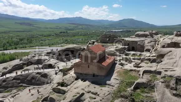 Uplistsikhe是格鲁吉亚东部一座凿岩的古城视频的预览图