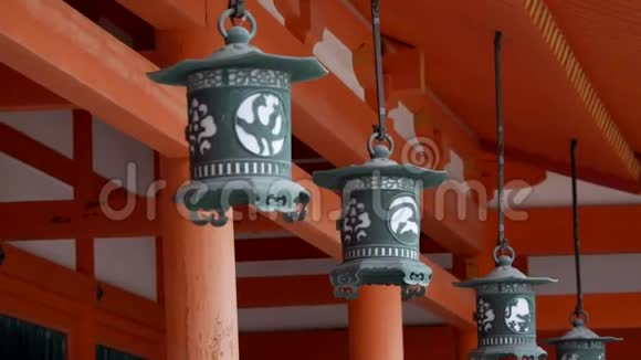 传统风格的日本灯笼视频的预览图