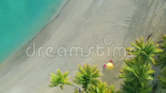 白种人孕妇在沙滩海滩上度假放松视频的预览图