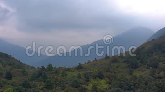 从缆车观赏大屿山的香港林地视频的预览图