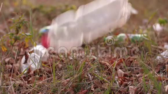 有人把塑料瓶扔给大自然视频的预览图