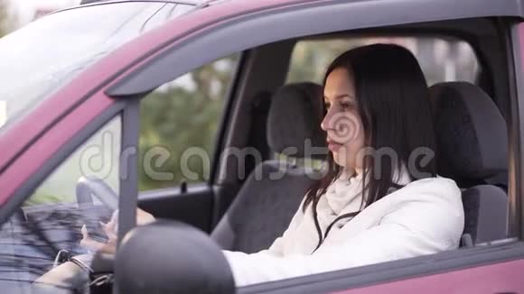 伤心的女司机在车里视频的预览图
