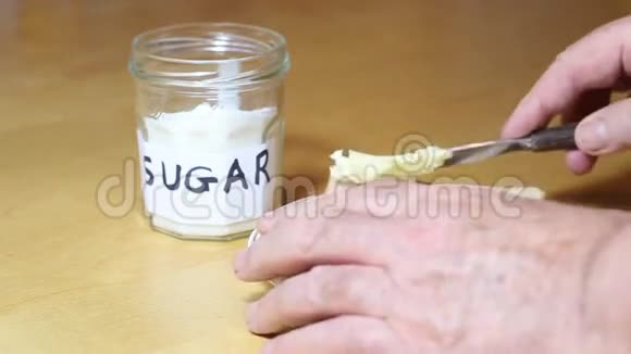 不健康的垃圾食品糖视频的预览图