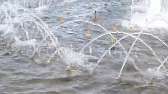 喷泉喷水泡水视频的预览图