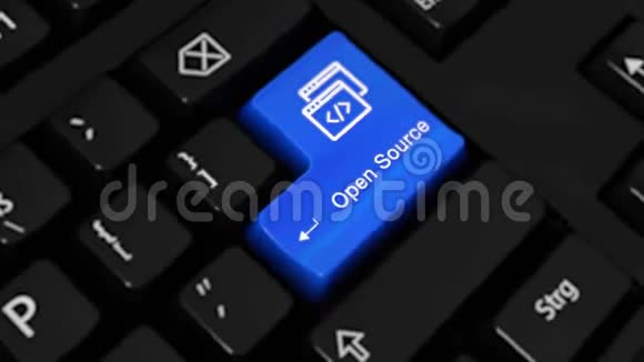 电脑键盘按钮上的开源旋转运动视频的预览图
