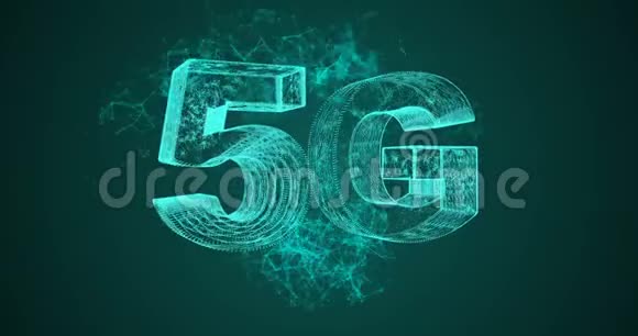 5G符号与旋转地球网络技术背景4k阿尔法通道视频的预览图