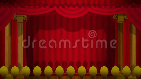 剧院窗帘绿幕视频的预览图