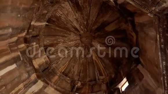 希腊的老式木制天花板视频的预览图