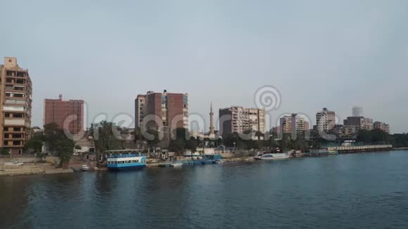尼罗河游轮在开罗埃及视频的预览图