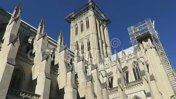 国家大教堂在阳光明媚的日子视频的预览图