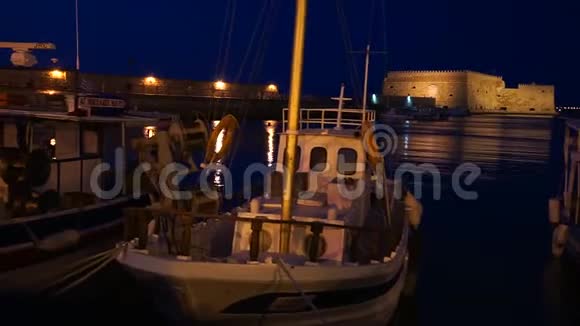 希腊克里特岛赫拉克利昂的威尼斯库尔斯堡视频的预览图