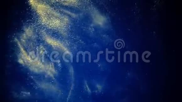 宇宙星系流体动力学背景由墨水制成视频的预览图