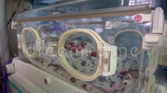 新生儿重症监护室新生儿培养箱视频的预览图