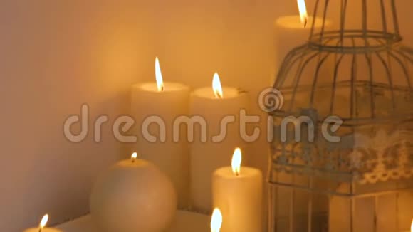 婚礼装饰和蜡烛视频的预览图