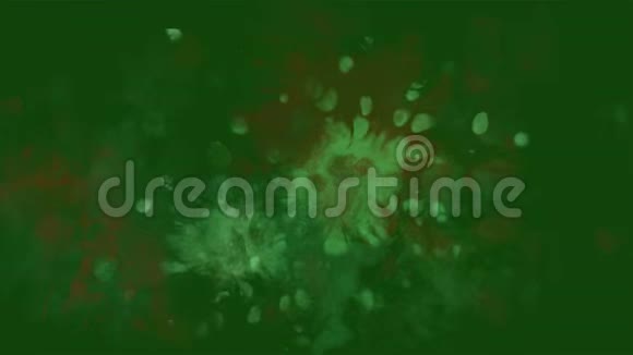 水彩圣诞装饰松果背景上的彩色印迹视频的预览图