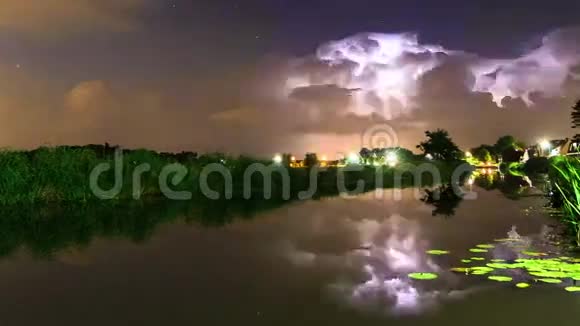 雷暴河时间推移视频的预览图