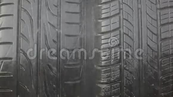 汽车轮胎水滴没人高清镜头视频的预览图