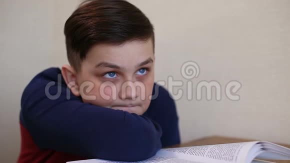 男孩一边读书一边做梦视频的预览图