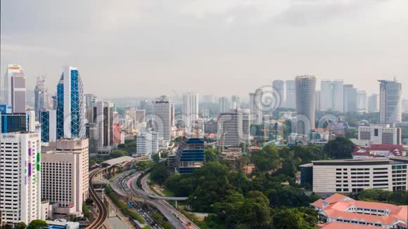 马来西亚首都吉隆坡全景时光流逝视频的预览图