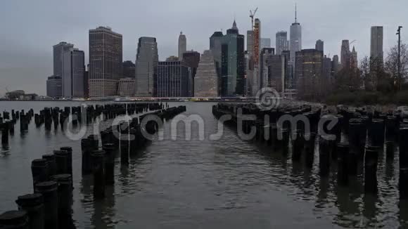 纽约市曼哈顿金融区全景视频的预览图