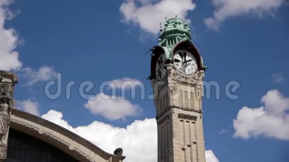 法国诺曼底鲁昂火车站塔视频的预览图