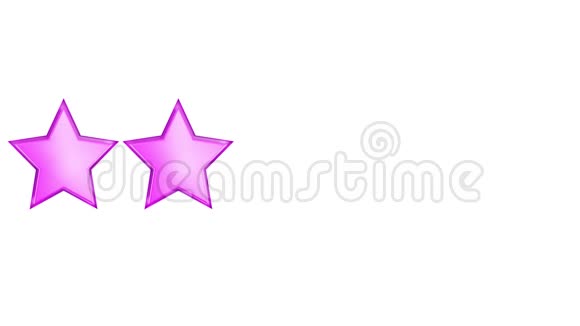 5颗粉红色的星星进行评级视频的预览图