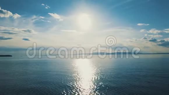 海洋景观与平静的海洋景观视频的预览图