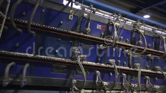 工业内部隧道窑用于烤瓷砖生产瓷砖工厂用于生产瓷砖视频的预览图