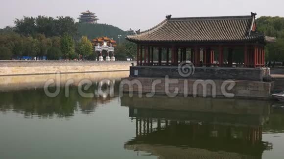 北京紫禁城的护城河视频的预览图