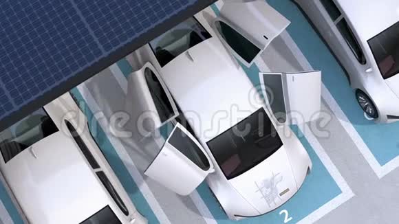电动汽车离开汽车共享停车场视频的预览图