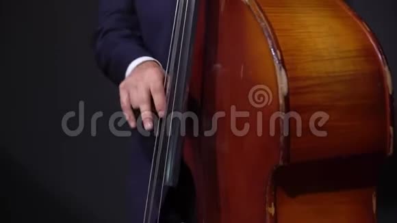 他在演奏中提琴小提琴男演奏音乐舞台音乐会上的音乐家视频的预览图