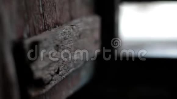 多莉电影拍摄的棕色木门设计视频的预览图