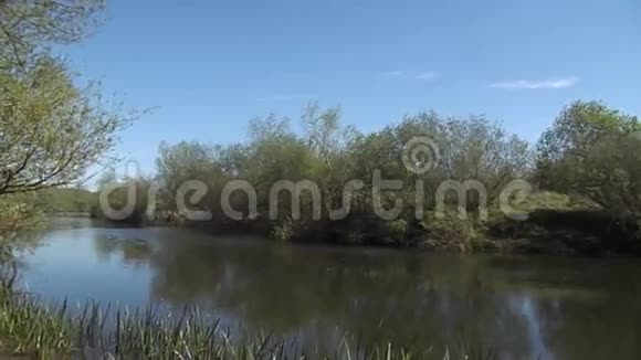 风景优美的河流克罗克汉姆诺森伯兰屋视频的预览图