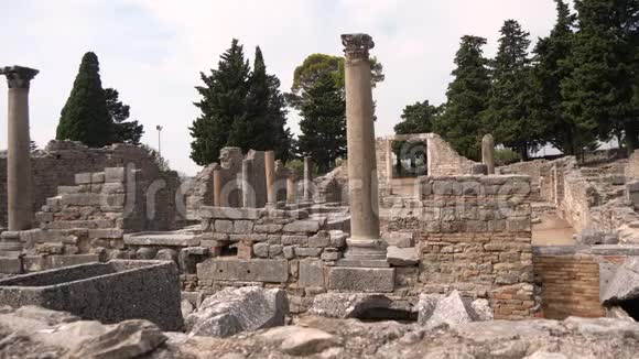 公元前7世纪非常古老的遗址克罗地亚萨洛纳古城视频的预览图