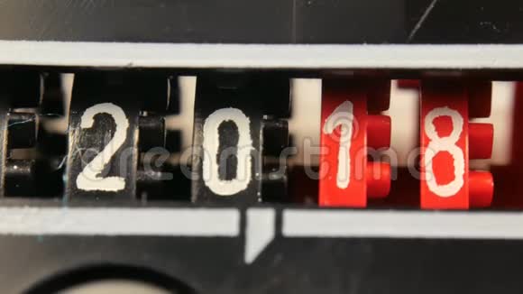 20182024年新年柜台号码一组数字倒计时计时器视频的预览图