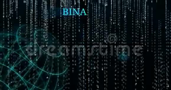 闪烁的Binance硬币BNB符号防止二进制码符号掉落视频的预览图