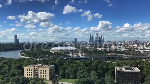 莫斯科夏季城市的景色视频的预览图