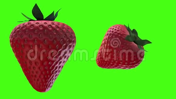 草莓水果食品新鲜视频的预览图