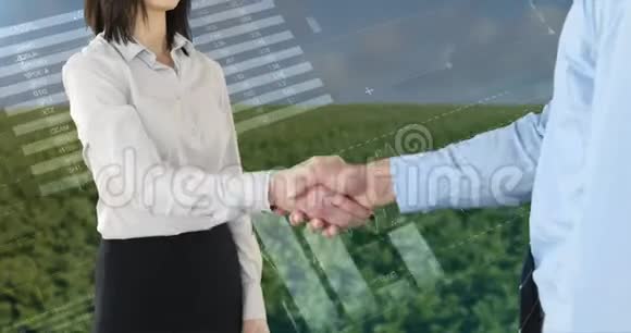男人和女人之间握手视频的预览图
