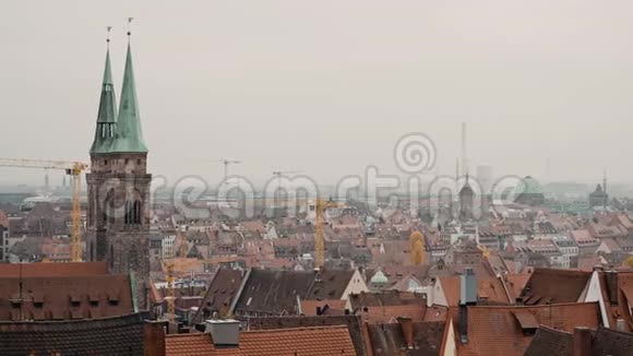德国纽伦堡全景纽伦堡是德国联邦州巴伐利亚第二大城市实际视频的预览图