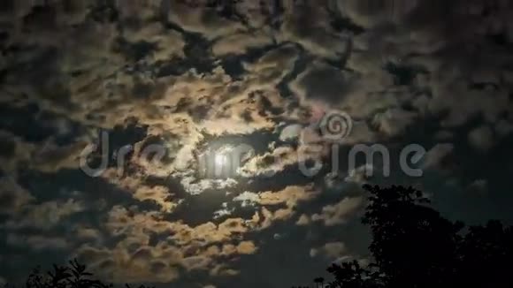 月亮和冬天的云视频的预览图