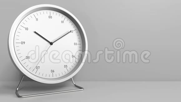 带有显示时间的时钟概念动画视频的预览图