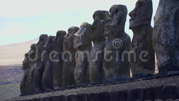 复活节岛RapaNuiMoai雕像视频的预览图