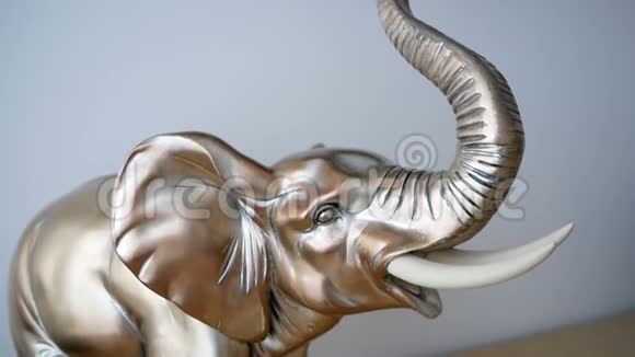 金象雕像大象的象征印度大象视频的预览图