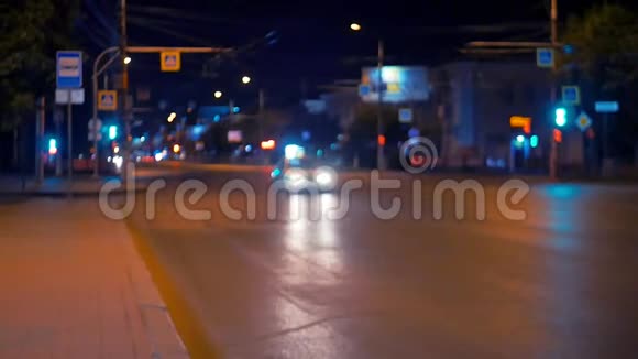 交通运输的夜城风光视频的预览图