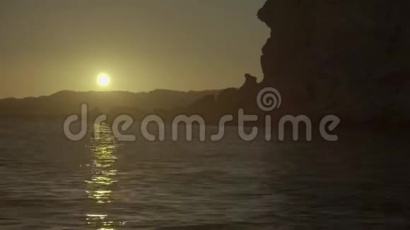 海滩上的日落时光流逝沙姆沙伊赫埃及视频的预览图