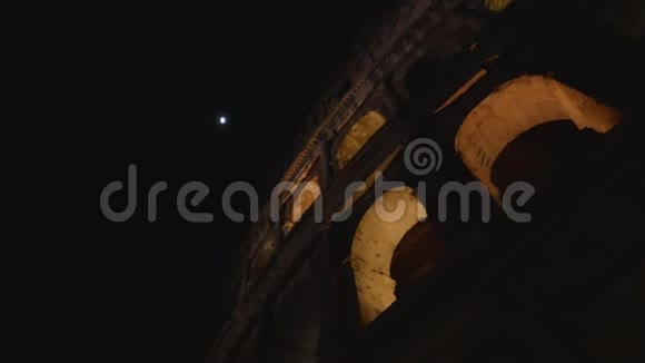 罗马竞技场和月亮的拱门4K视频的预览图