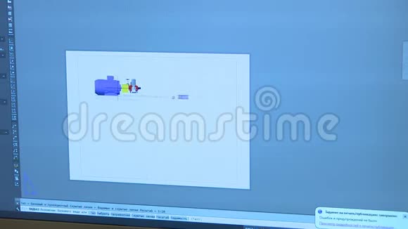 电脑屏幕上有技术图纸视频的预览图